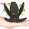 Silicone Couple Sharing Anal Dilator Opening Butt Expander Speculum Anal Plug Adult