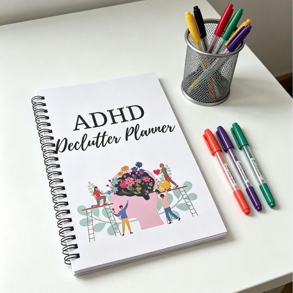 ADHD Focus Planner: Declutter & Concentration Management Notebook