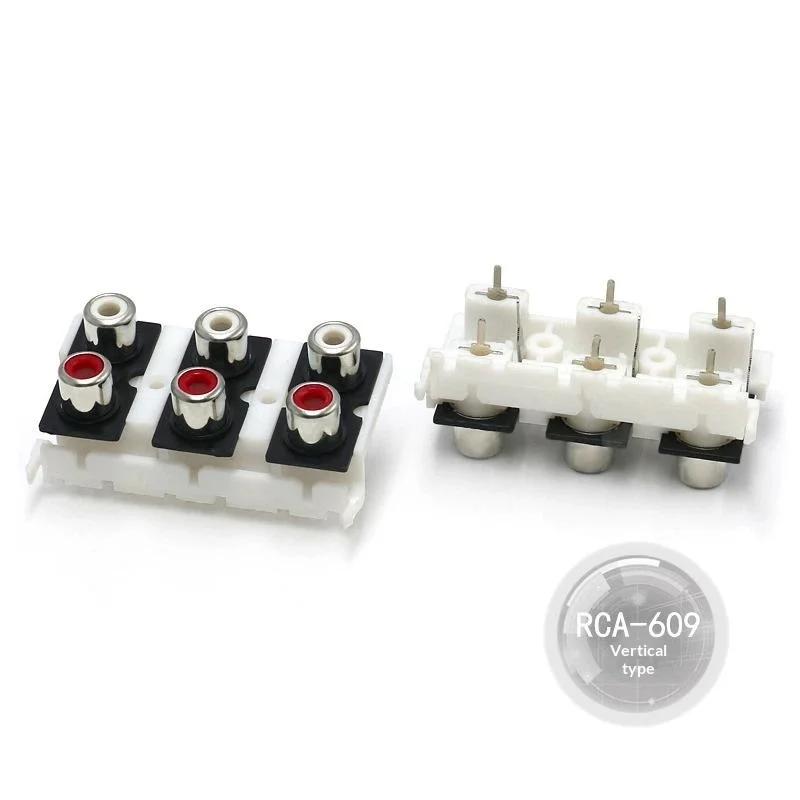 Exclusive 1Pc Female Audio Jack with Gold Connector, 2/4/6Holes Stereo Input, AV Socket Perfectly Sealed at 90/180 Degrees.