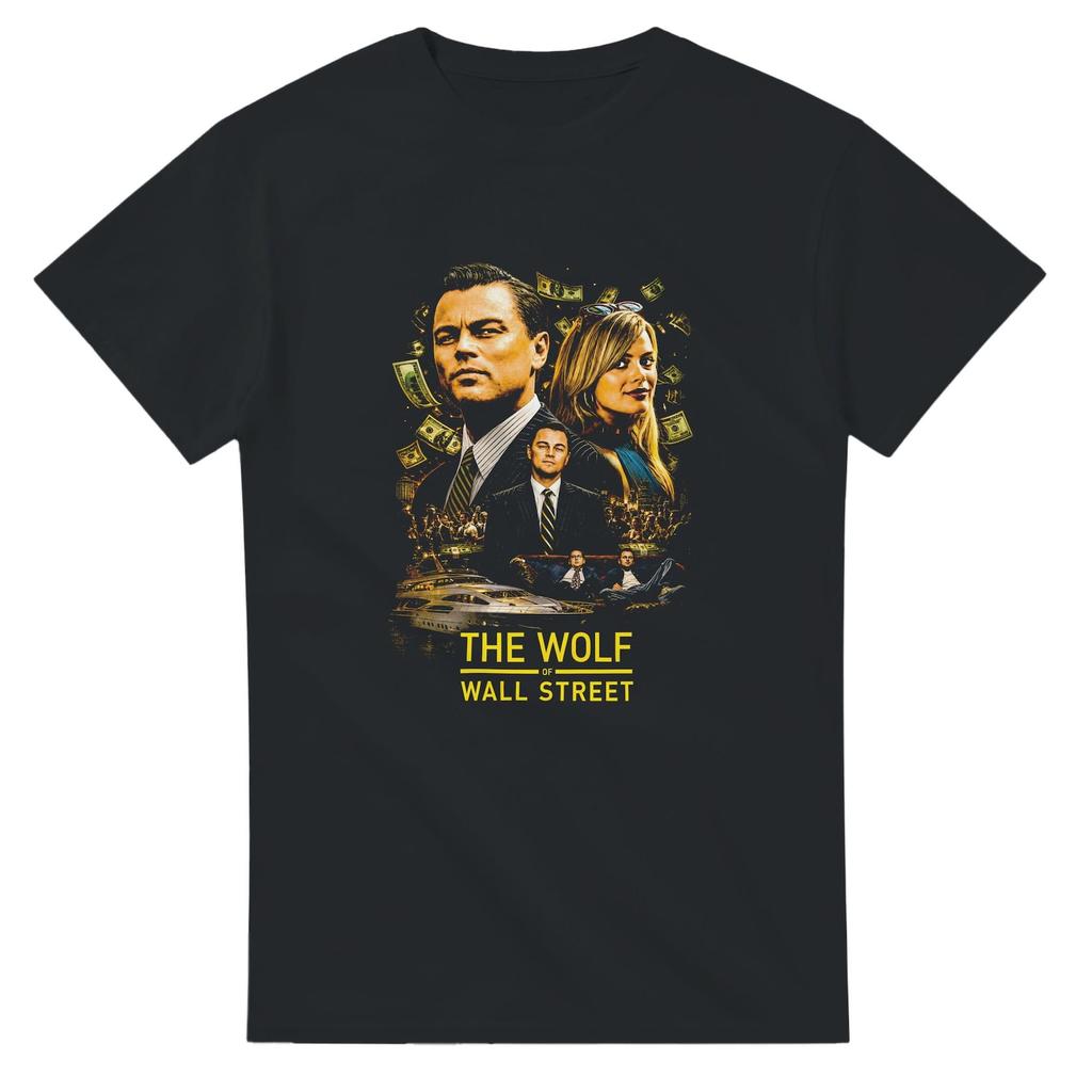 T-shirt Unisex Girocollo Pesante Halftone Wolf of Wall Street | Gildan® 5000