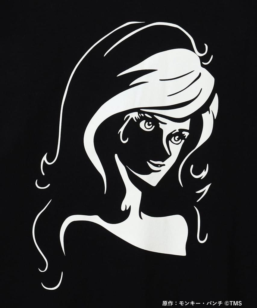 BEAMS MANGART Lupin III Silhouette T-Shirt Black Anime Japan Streetwear