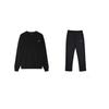 Loose Casual Pullover Round Neck Sweatshirt Straight Leg Knitted Sports Pants Casual Sports Suit AWDTC73-1+AKLTC41-1