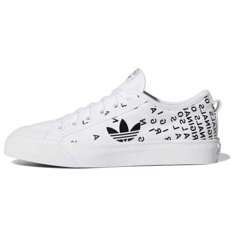 

adidas Nizza Trefoil Cloud белые женские кроссовки Black Core-Black EF5075