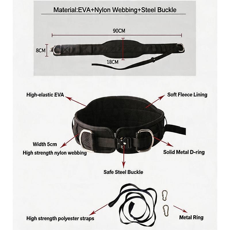 Dip Belt For Pull Up&Squat Weightlifting Training Equipment,Bearing 300LBS Powerlifting Belts,Neoprene EVA Belts,Lumbar Brace