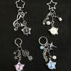Retro Star Watch Keychain Y2K Carabiner Pendant Couple'S Bag Charms Hangings Ornament Accessories