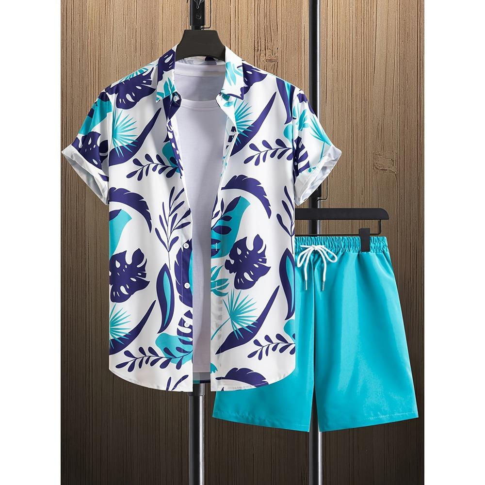 New Summer Casual Men's Shirt And Beach Shorts Set 3D Printed Short-sleeved Outdoor Streetwear Shorts Camisas De Hombre