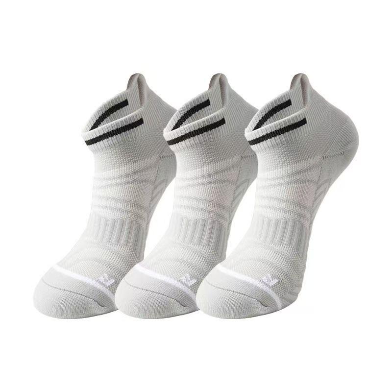 

Профессиональные спортивные носки, Носки для марафонского бега, Быстросохнущие дышащие полотенца, Противоскользящие компрессионные носки-следки, Мужские носки 1 pair серый