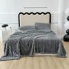 Überwurfdecke Anthrazitdecke Superweiche Fleece-Überwurfdecke für Couch Rippen-Design Lässt sich gut waschen