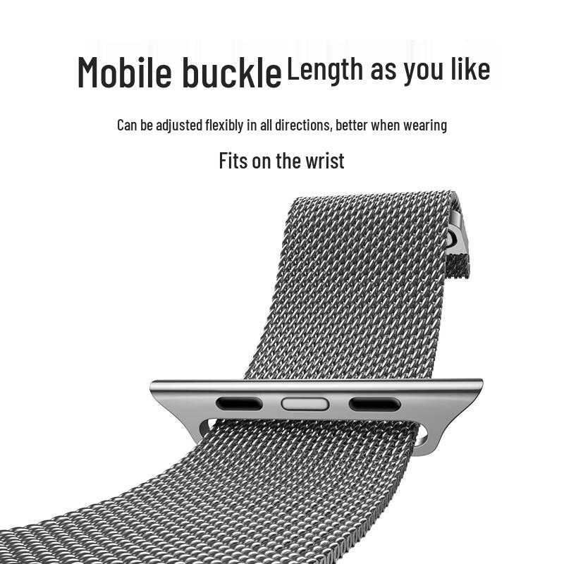 Pisen Milanese Stainless Steel Magnetic Apple Watch Band