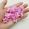 10PCS 21mm Transparent Hollow Out Pentagram Vertical Hole Bead Acrylic Straight Hole  Bead DIY Mobile Phone Chain Accessory