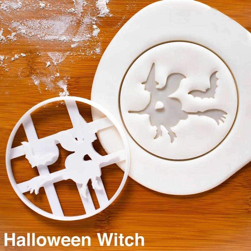Halloween Hexe Kürbis Katze Ausstecher Form Keks Prägeform Sugarcraft Dessert Backen Fondant Kuchen Dekorationswerkzeug