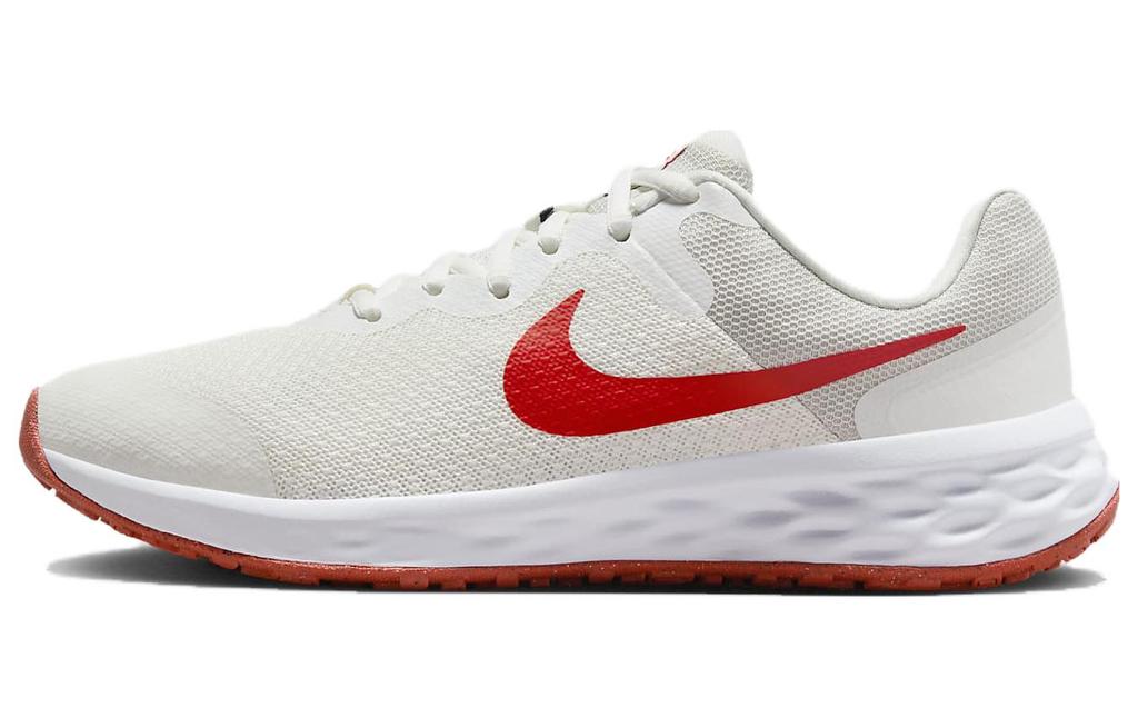 Nike REVOLUTION 6 Comfortable Cushioning Breathable Low top Kids' Running Shoes Red White DD1096-102