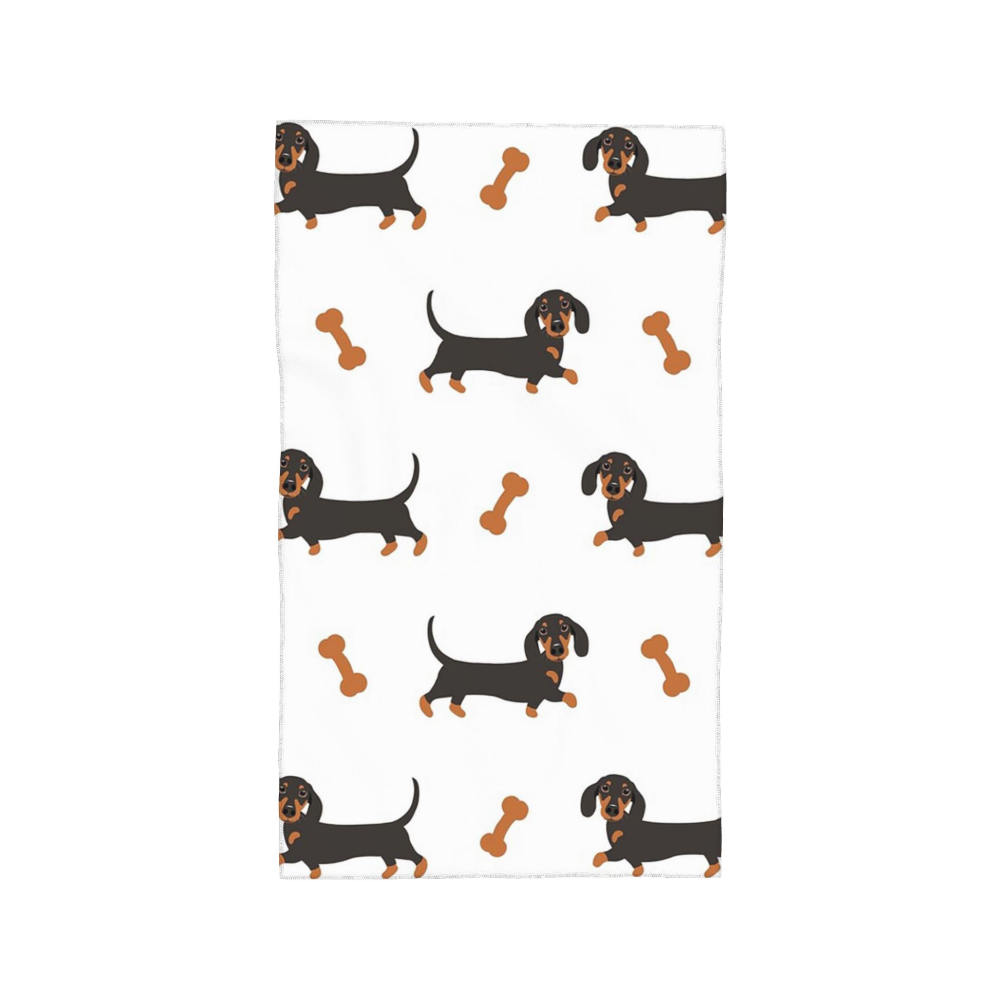 

Black and Tan Dachshund Sausage Dog Soft Face Towel Quick Dry Pool Bath Cotton Towels Absorbent W30*H60(CM)