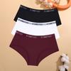 3Pcs Cotton Seamless Underwear Sexy Letter Belt Panties Low Waist Stretchy Briefs Female Breathable Sports Soft Lingerie