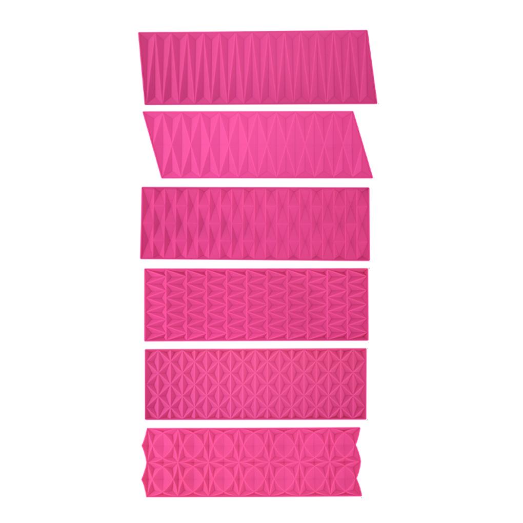 Rhombus Pattern Silicone Mould Fondant Resin Baking Pan Non-stick Cake Side Lace Mat Mold Heat-resistant Border Bakeware