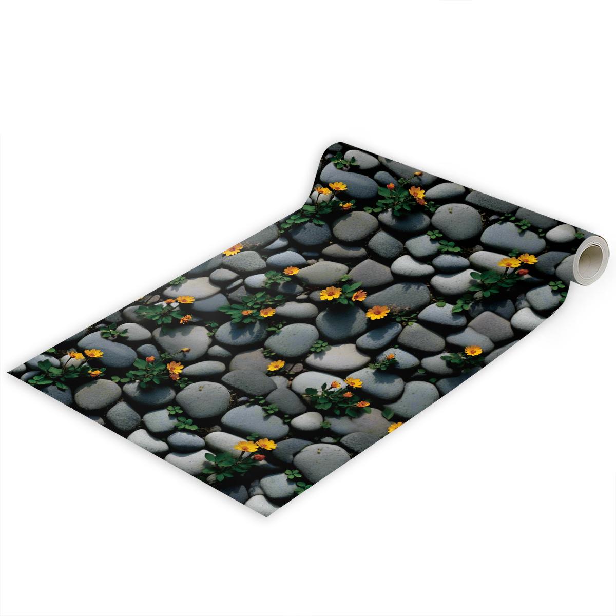 Самоклеящиеся обои под кирпич, самоклеящиеся обои под камень, цветочные, брусчатка, контактная бумага, кухонный фартук 3mx45cm