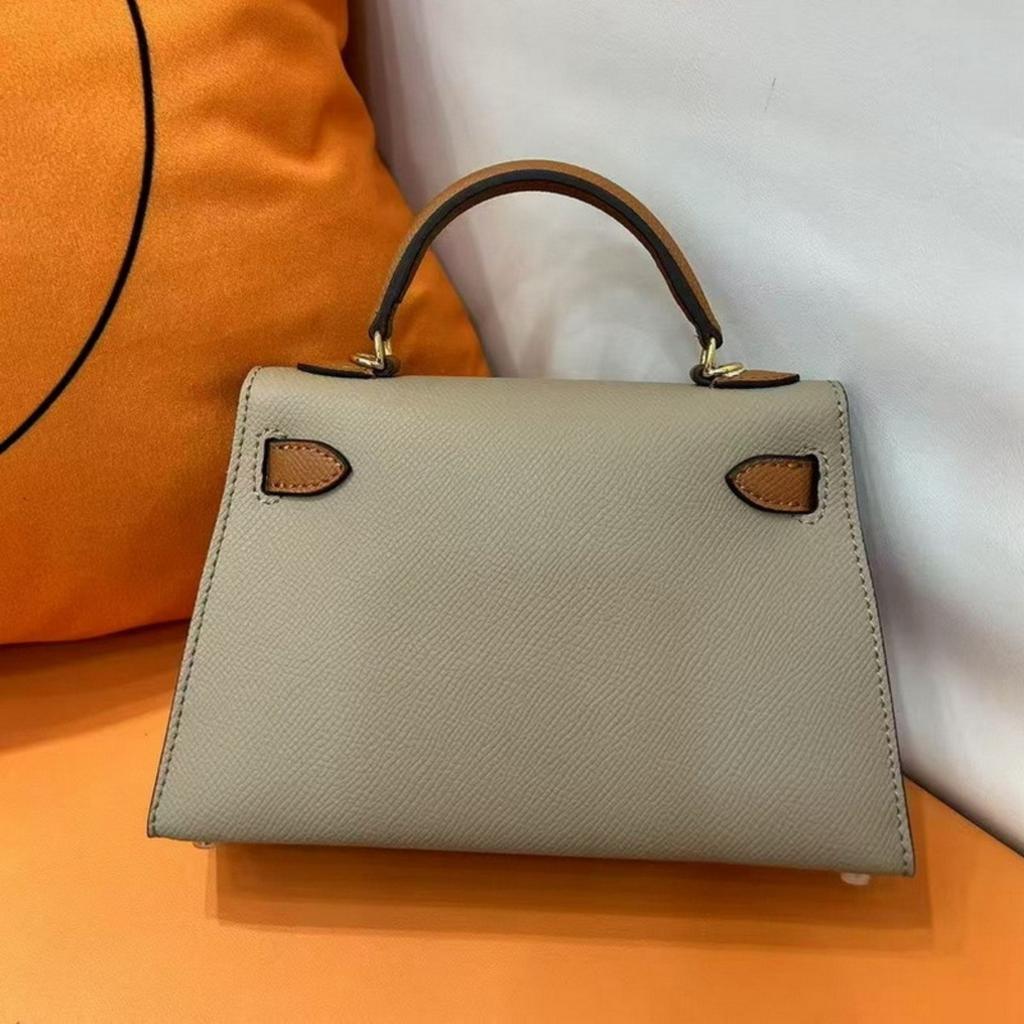 2025 Neue Leder Damen Tasche Kai-Li Tasche Palmenmuster Farbkombination Handtasche Umhängetasche Schrägband Mode Mini Kleine Tasche