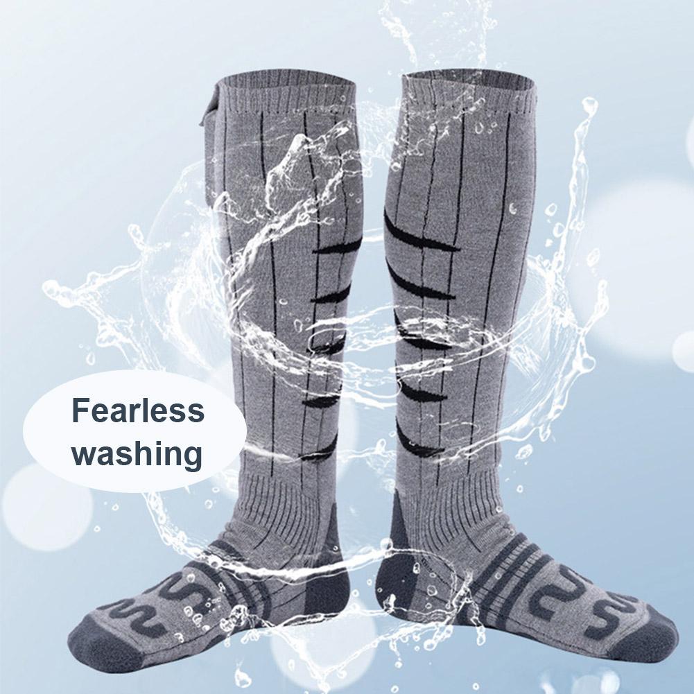 Fast Heating Socks Men Women Electric Heated Skiing Socks Anti-Cold Thermal Snowboarding Outdoor Ski Sports Socks (No Battery)