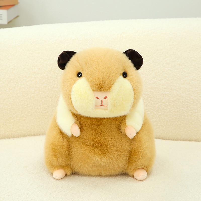 Plush Guinea Pig Toy Sitting Cavy Doll Stuffed Animal Cartoon Home Decor Gift