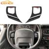 For Jeep Wrangler TJ 1997-06 Steering Wheel Panel Trim Decor Cover Carbon Fiber