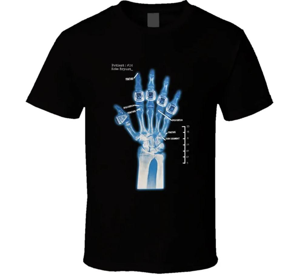 Kobe Bryant Hand X Ray Rings Champion Basketball Fan T Shirt XXXL