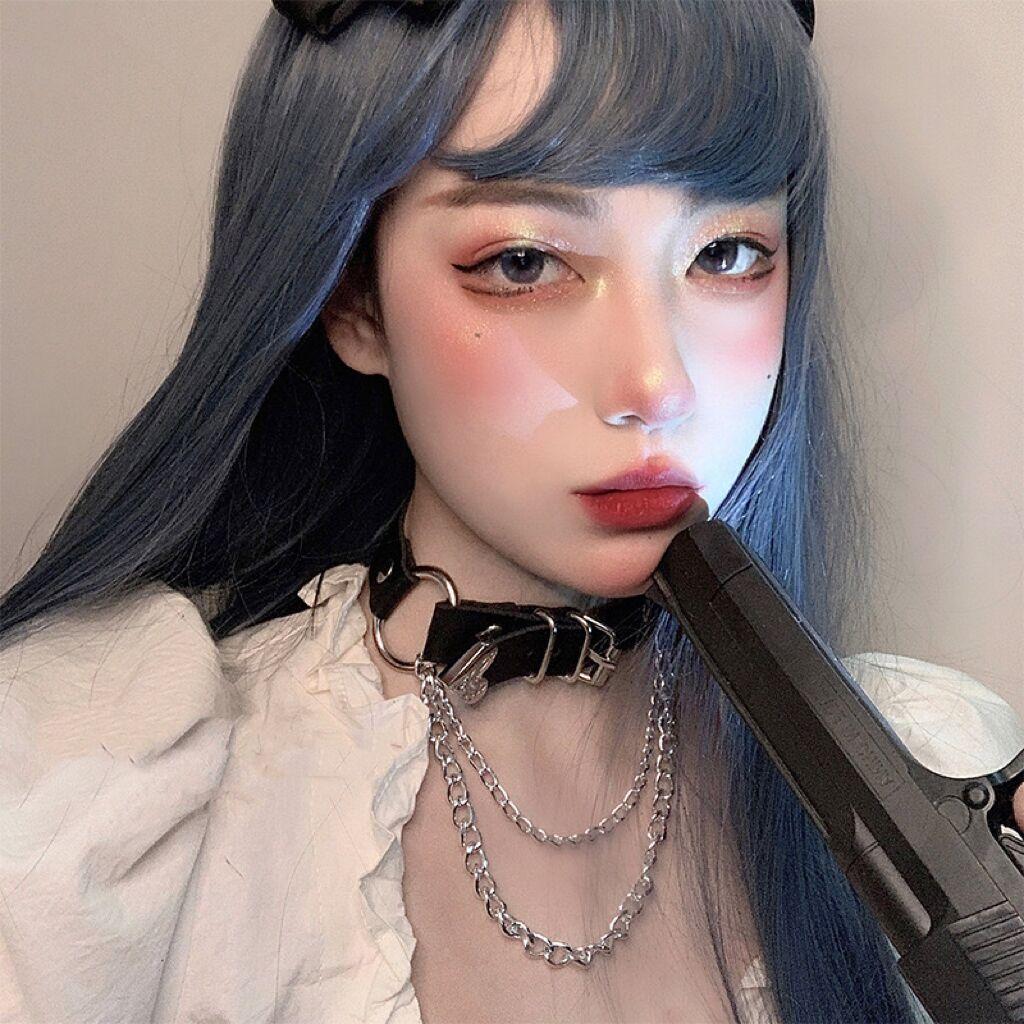 Dark Wind Love Belt Buckle Chain Collar Collar Chain Punk Bouncy Chocker Collarbone Chain Necklace Jk Leg Ring