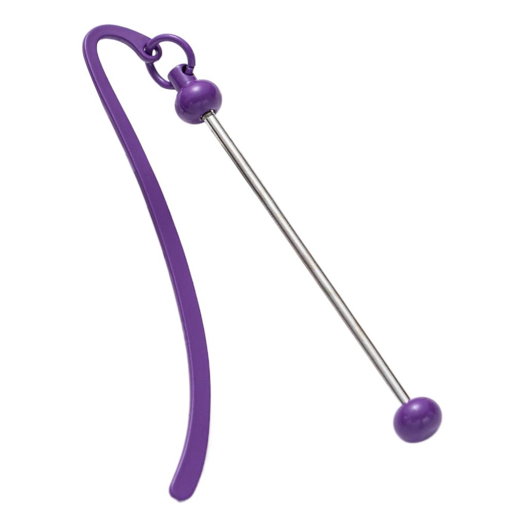 DIY Perlenanhänger Haken Lesezeichen Metall Lesezeichen mit langem Anhänger Lesezubehör Geschenk für Buchliebhaber Leseratte