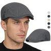 Quick Dry Mesh Flat Cap Men's Breathable Adjustable Newsboy Hat Lightweight Summer Peaked Beret Men Women Sun Shade Beret Hats