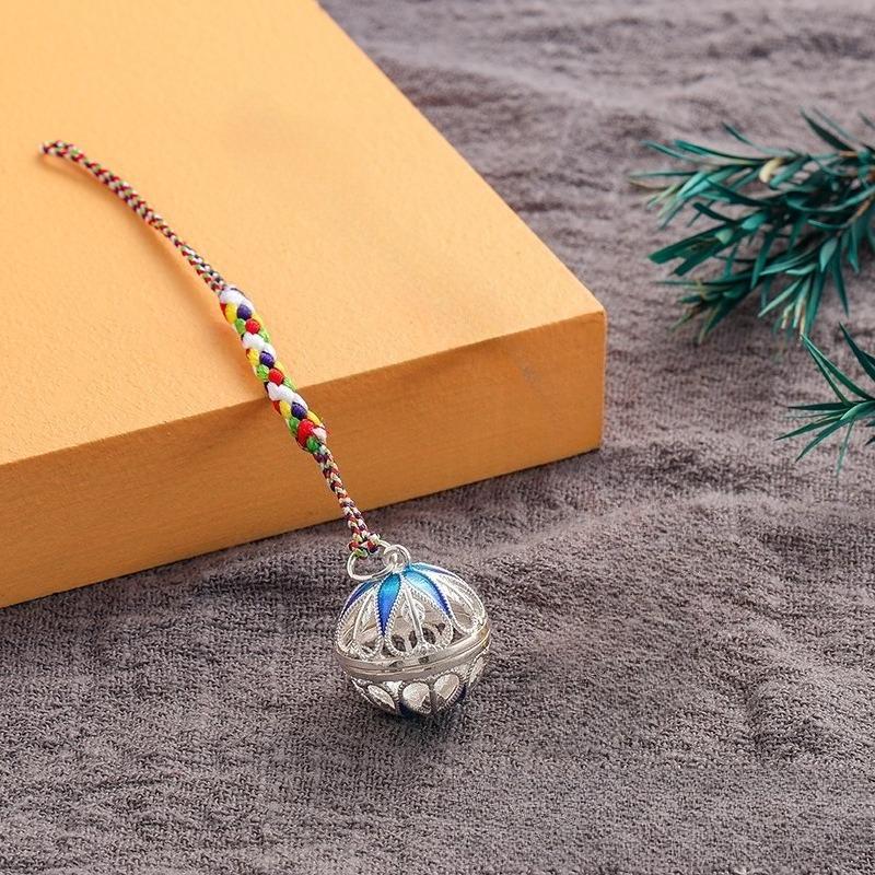 

Полый Шарик-Пакетик Чистая Медь Цепочка-Подвеска для Мобильного Телефона Портативная Ароматерапия Древний Стиль Ханьфу Сандаловое Дерево Дворец Колокольчик Клозоне Подвеска