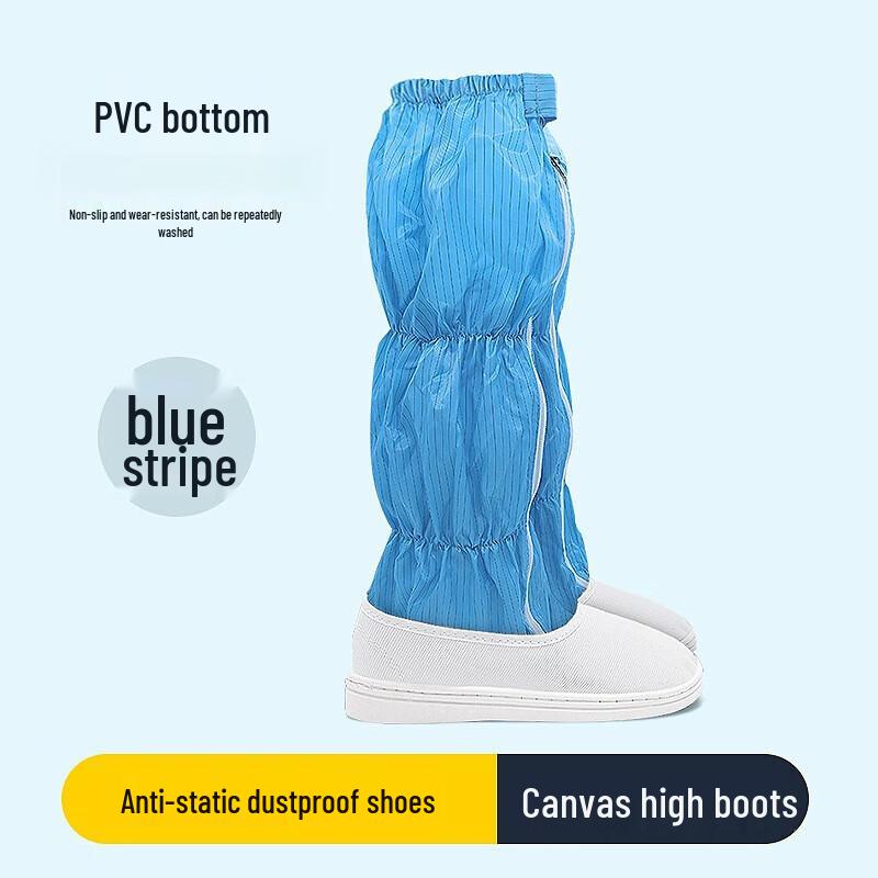YIXI Anti-static Dust-Free PVC Canvas High-Top Shoes
