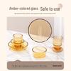 Elegant Embossed Glass Tableware Set
