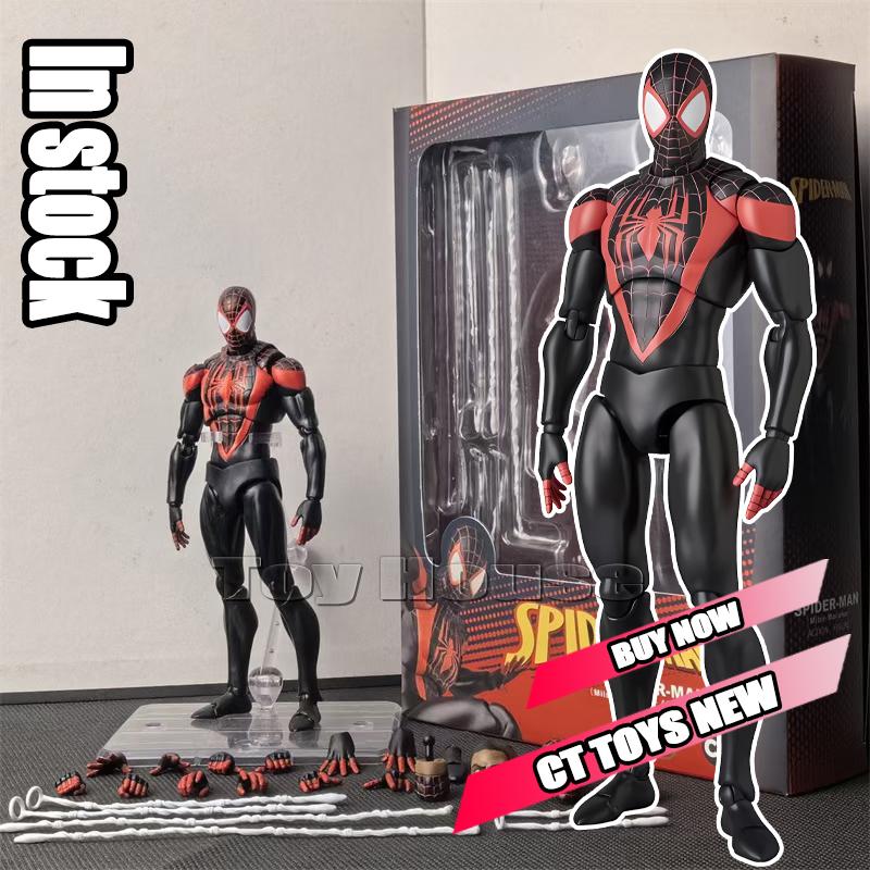 In Stock Full Range Ct Toys Spiderman Mafex 143 Ben Reilly Comic Ver The Amazing Spider-Man 001 Anime Action Figure Toys Gift