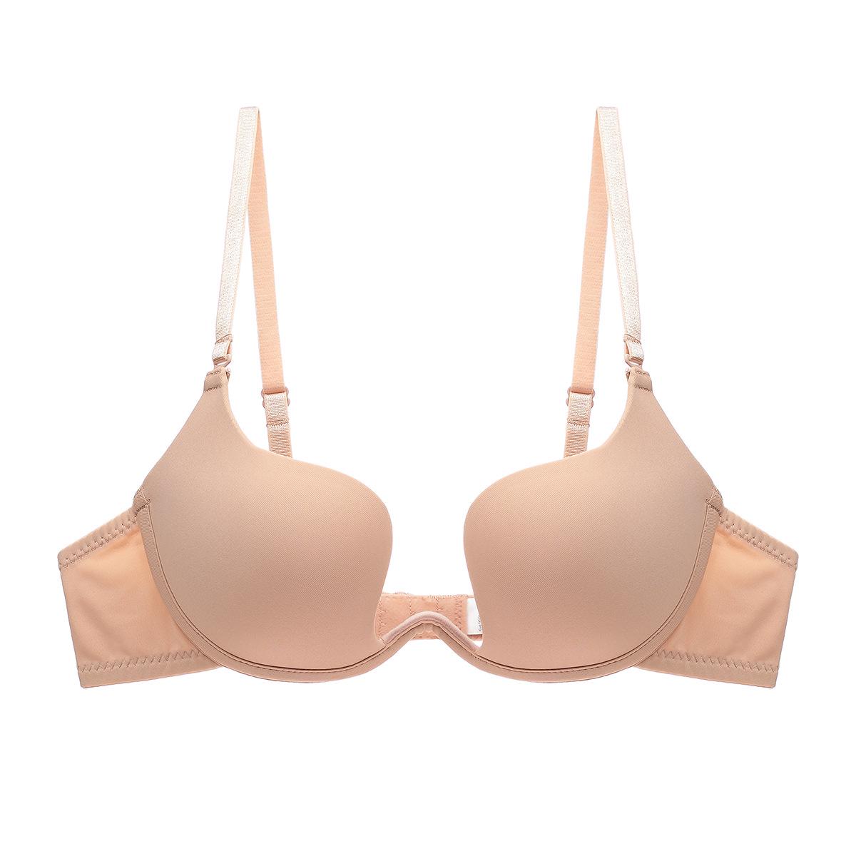 

Елегантний глибокий U-подібний бюстгальтер пуш-ап без спинки для вечірніх та весільних суконь 80A