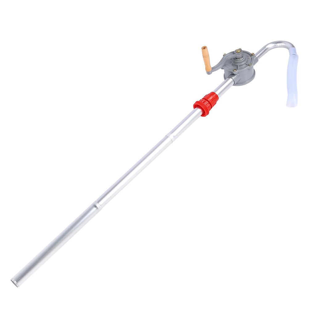 Aluminum Alloy Rotary Hand Crank Oil Barrel Drum Pump Pumping Diesel Fuel Tool