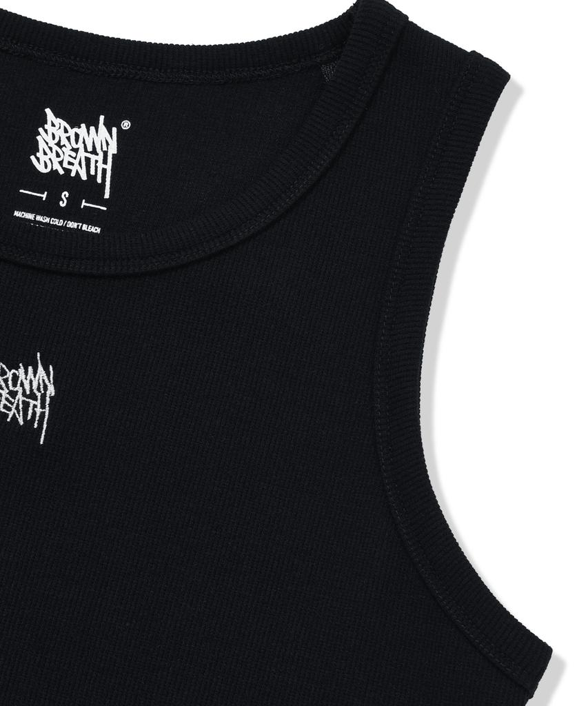 BROWNBREATH W Tag Basic Sleeveless - Black