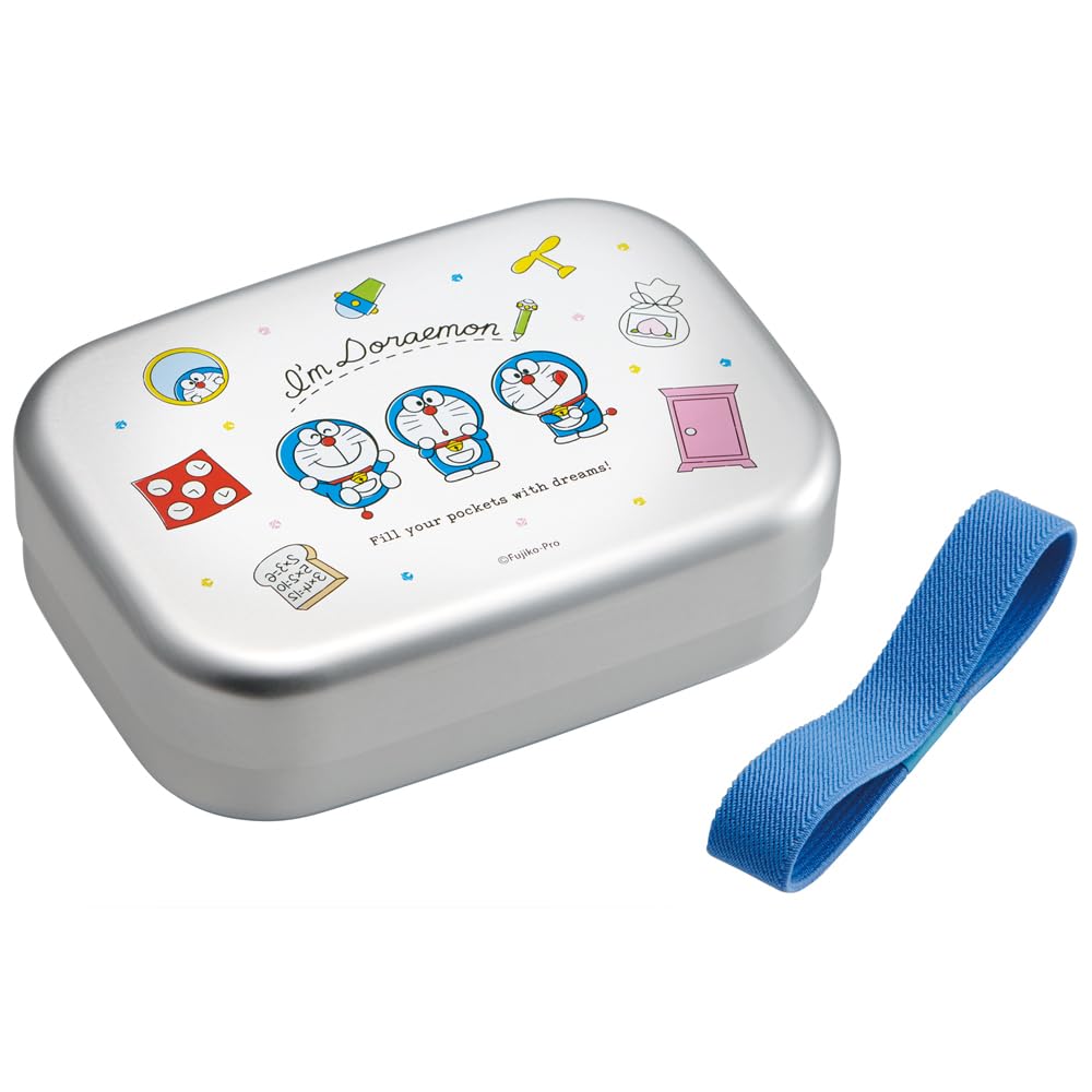 

Skater Bento Box, Doraemon Line Design, Sanrio, 370ml, Aluminum, Insulated, Children s, Made in Japan, ALB5NV-A