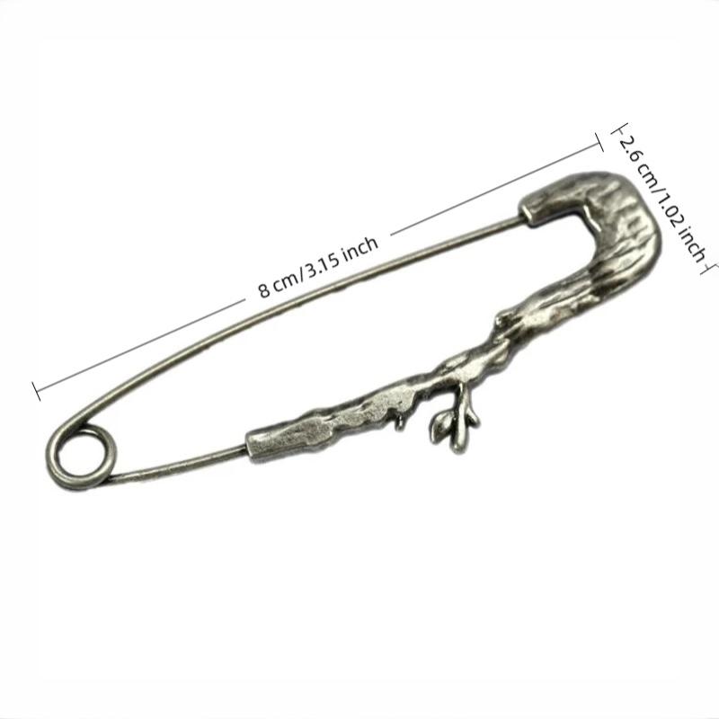 1 Pezzo Fai da Te Unisex Lega Moda Decorazione Vintage Uccello Foglia Ramo Spille Spilla Grande Per Sciarpa Stola Abbigliamento