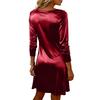 Stylish, Elegant, And Sophisticated Mid-length Long-sleeved  Neck Dress For Women