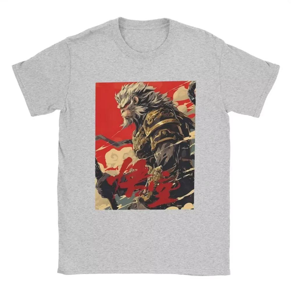Black Myth Wukong Game Chinese Monkey King Graphic T Shirts for Men Harajuku Short Sleeve Tees Tops Casuales 90s 2000s Clothes