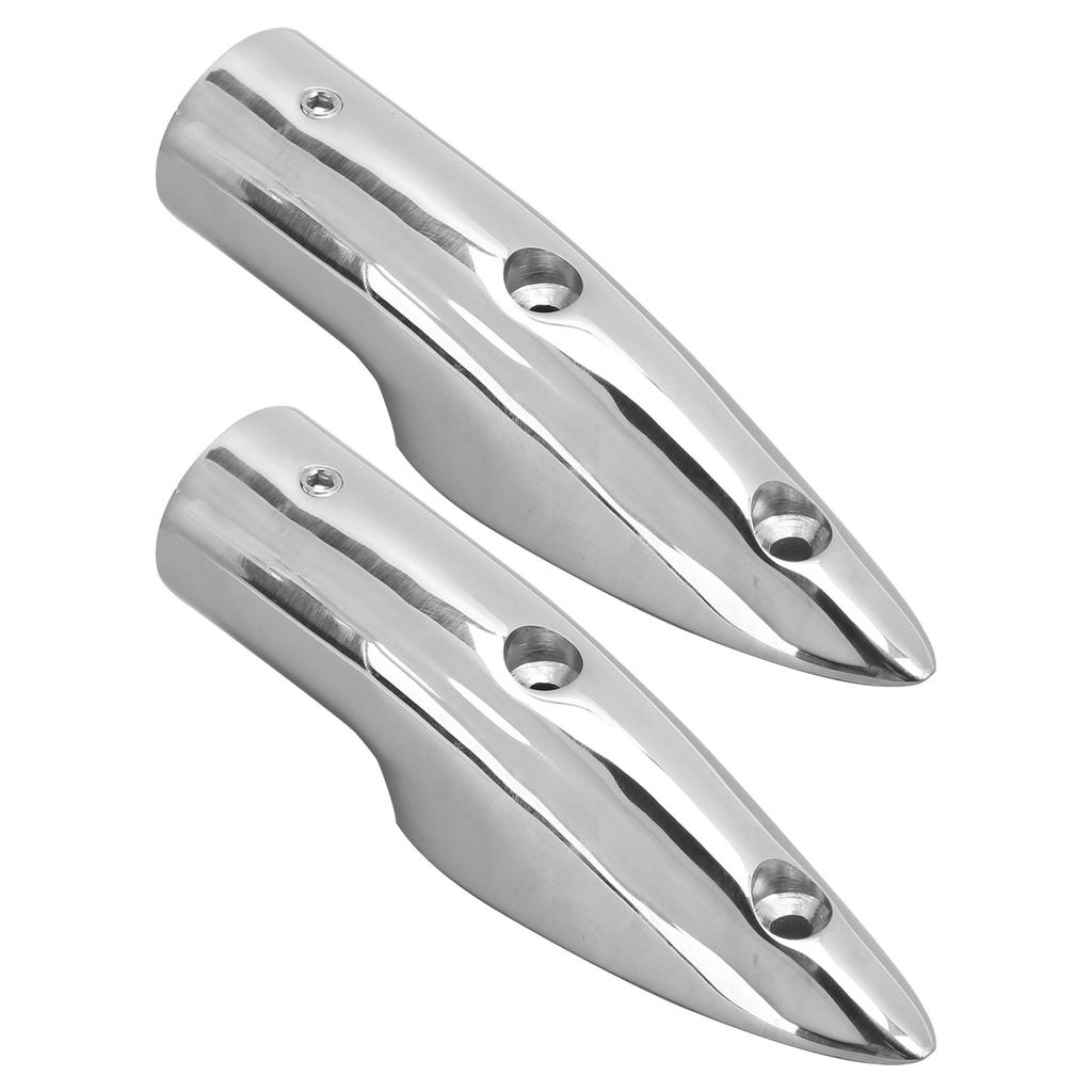 2pcs 7 8in Handrail End 316 Stainless Steel Anti Corrosion Accessory for Marine Boat