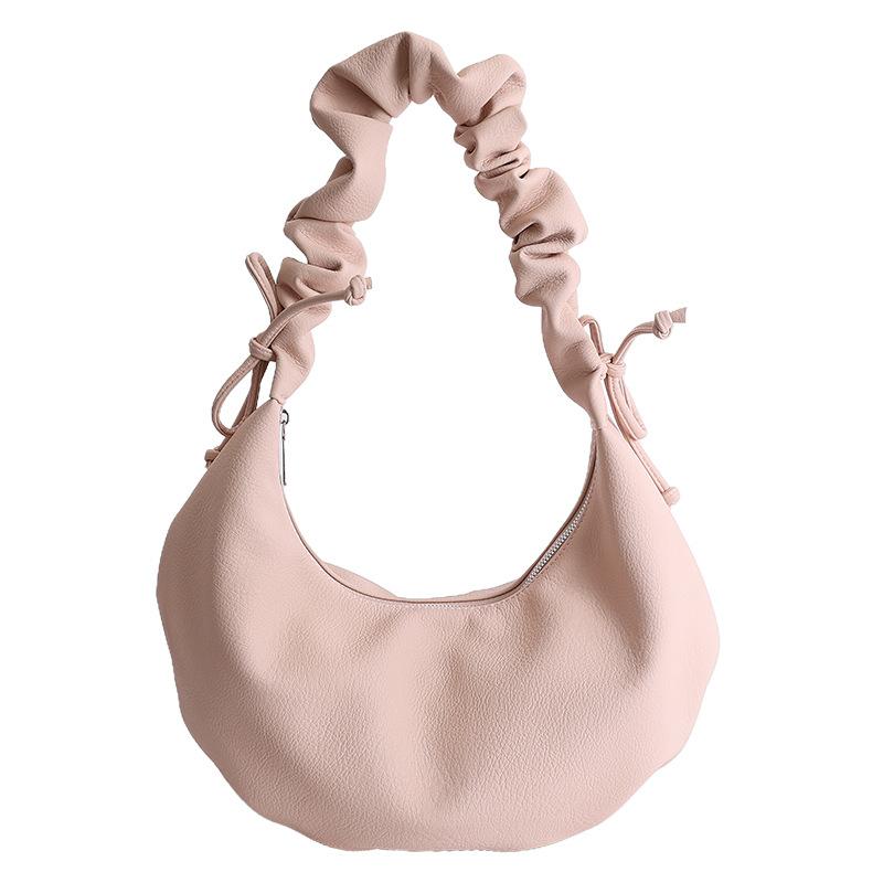 Simple pleated tote dumpling bag women's 2026 spring new exquisite niche one-shoulder messenger bag