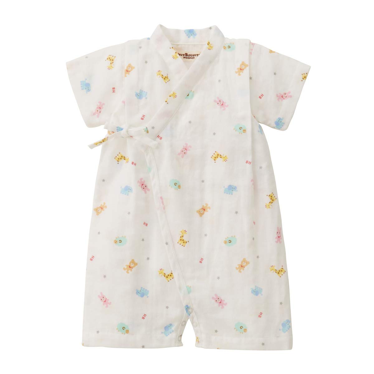 

HOUSE Hot Jinbei All Baby Clothes Kids Boys Girls M White [MIKI Biscuits] 72-7503-828 70-80cm белый