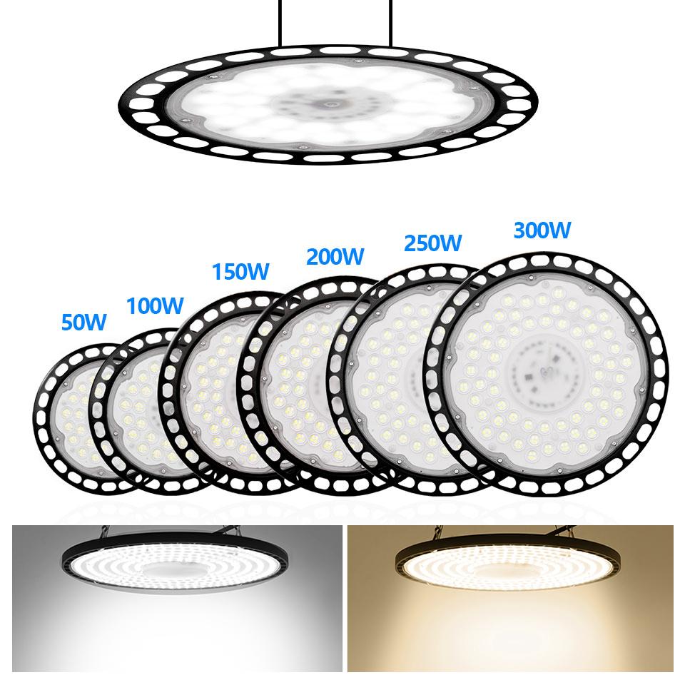 High Bay LED-Licht UFO Super Helle AC220V 200W 300W Wasserdichte Atelier Garage Industrie Für Garage Lager LED Decke lampen