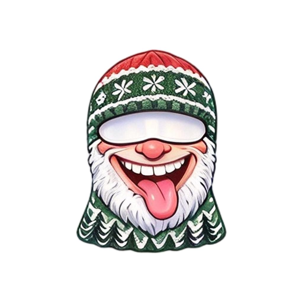 Funny Realistic Old Man Print Ski, 3D Full Face Winter Hat for Cold, Sunglasses Not Included