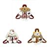 Cute Bunny Plush Backpack With Checkered Pattern For Daily Use And Storage
