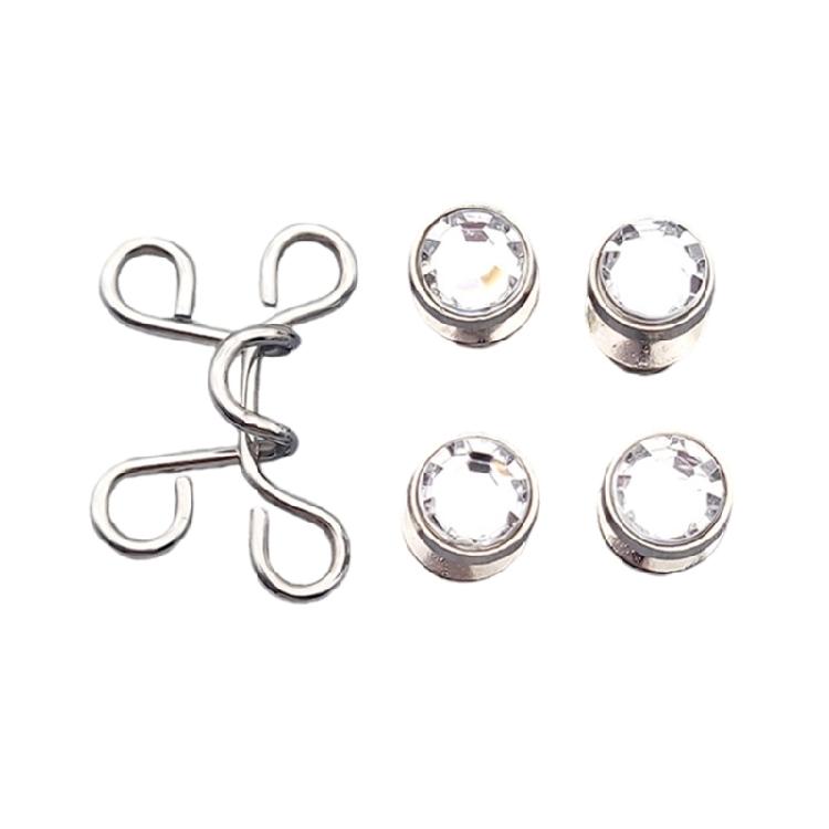 Detachable Jeans Button Pins No Sewing Required Trousers Waist Tightener Metal Waist Buckles Trouser Button Pins