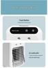 Portable Mini Desktop Cooling Fan - Mobile Air Conditioner for Dorm Rooms, Compact Cold Air Fan for Students