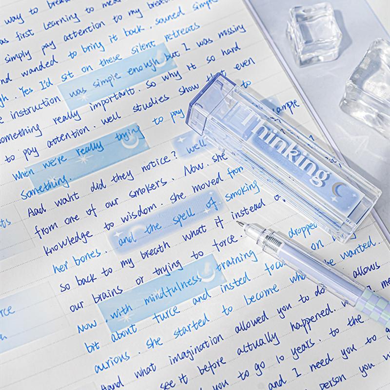 120 hárkový poznámkový blok s farebným prechodom s farebným lepiacim lístkom s úložným boxom Roztomilý motýľový mini poznámkový blok pre študentov