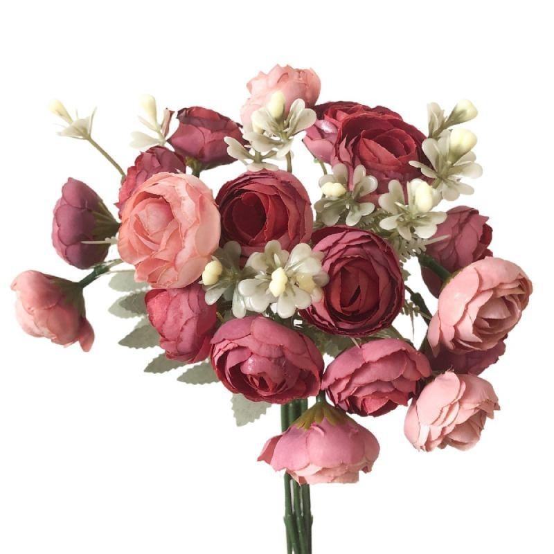 Blütenknospe 1 Strauß Kunstblume Frische Farbe Lebensecht