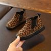 Children Kids Baby Girls Boys Leopard Winter Warm Short Boots Casual Shoes
